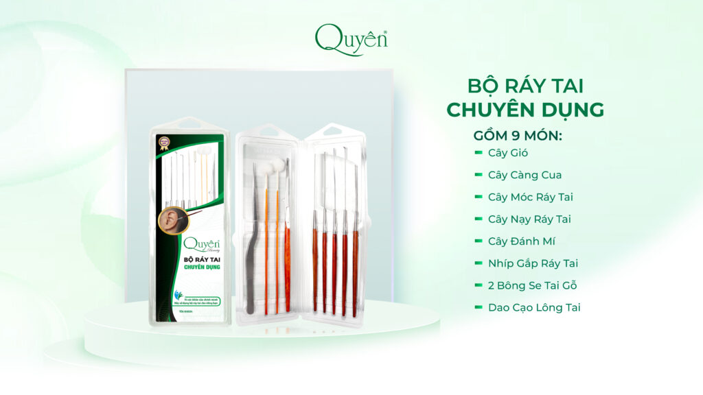 Bộ ráy tai chuyên dụng mỹ phẩm Quyên