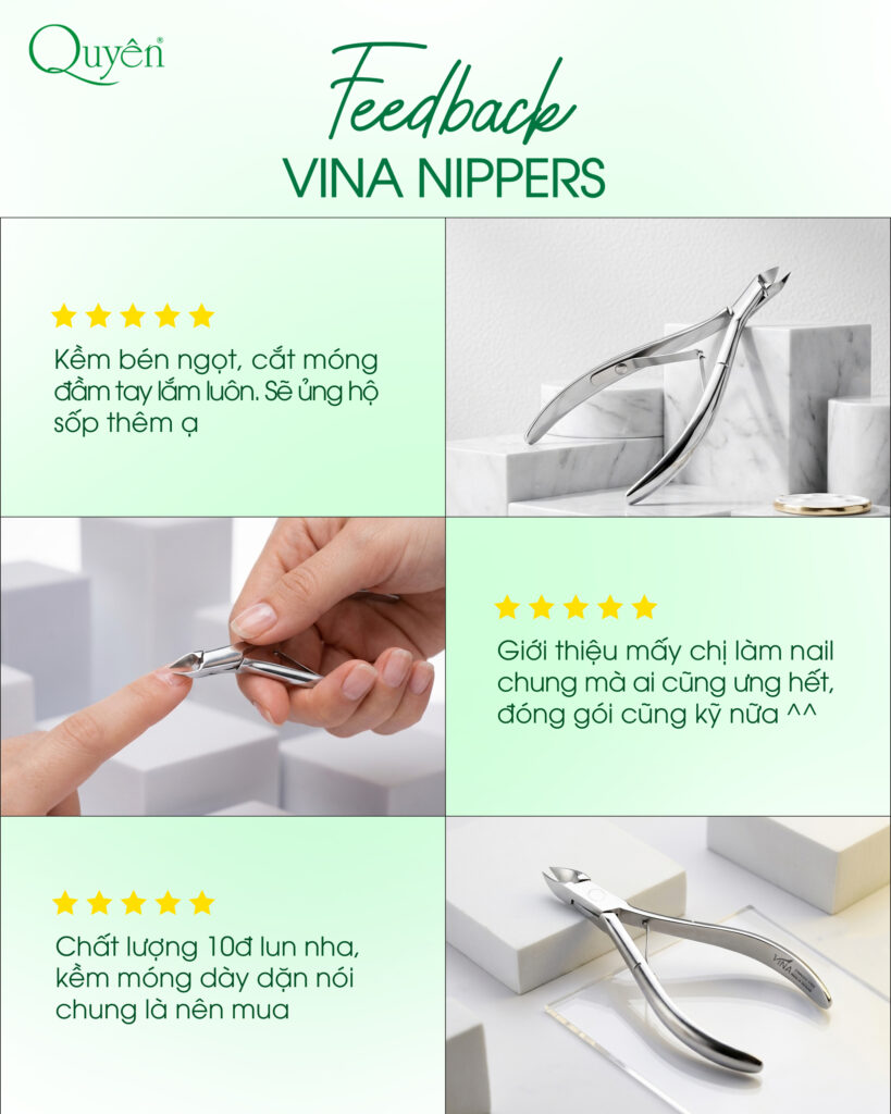 Feedback khách hàng sau khi sử dụng kềm Vina