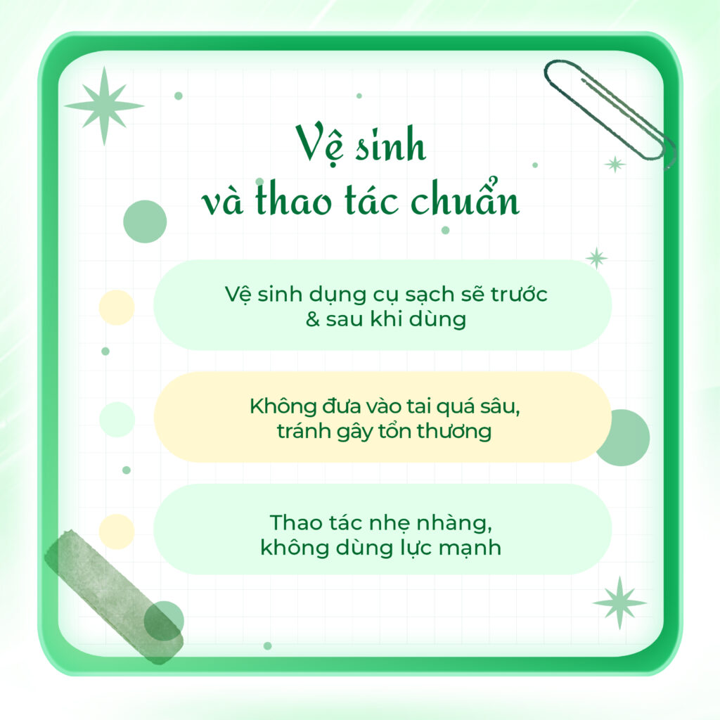 Vệ sinh bộ ráy tai 