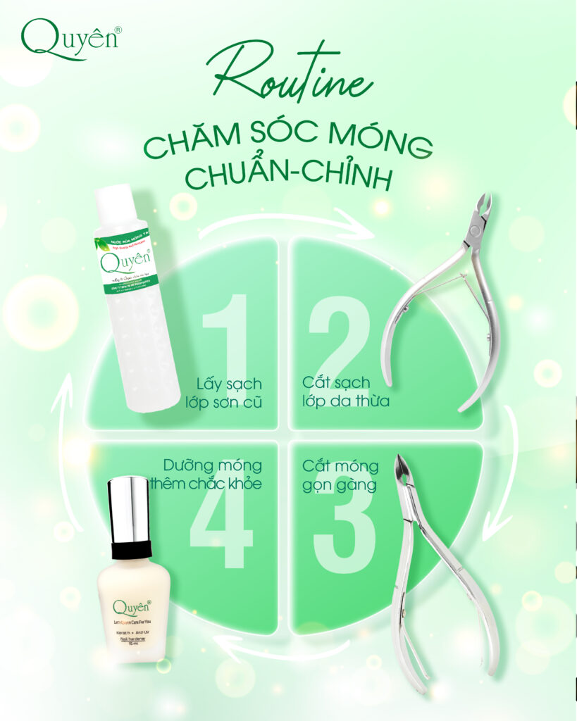 ROUTIN CHĂM MÓNG CHUẨN SAU KHI TẨY SƠN