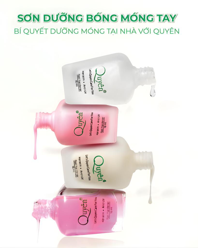 Combo sơn dưỡng móng Quyên