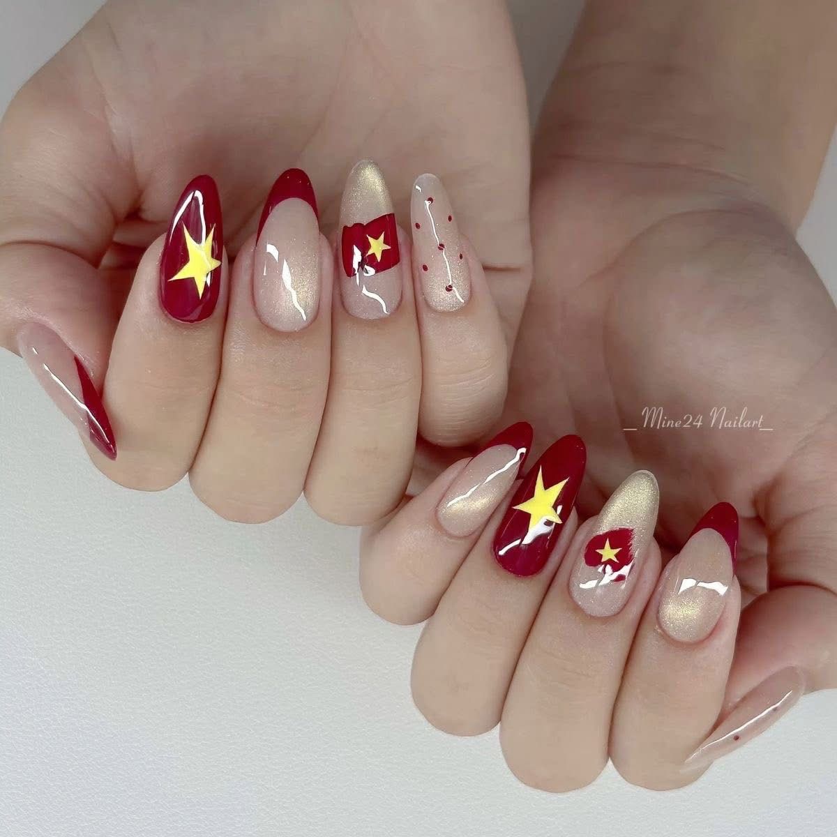 mẫu nail xinh 30/4