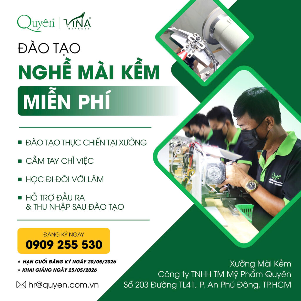 Quyền lợi khi tham gia khóa học nghề mài kềm
