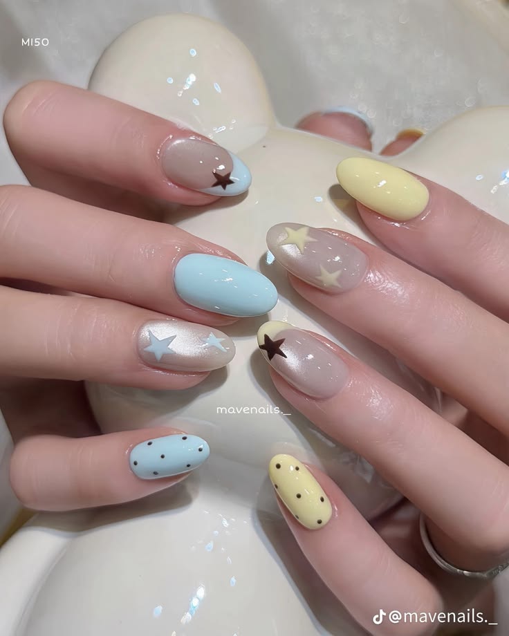 Mẫu Nail Tone Pastel Nhẹ Nhàng