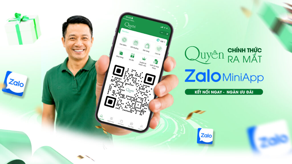 CHÍNH THỨC RA MẮT ZALO MINI APP MỸ PHẨM QUYÊN