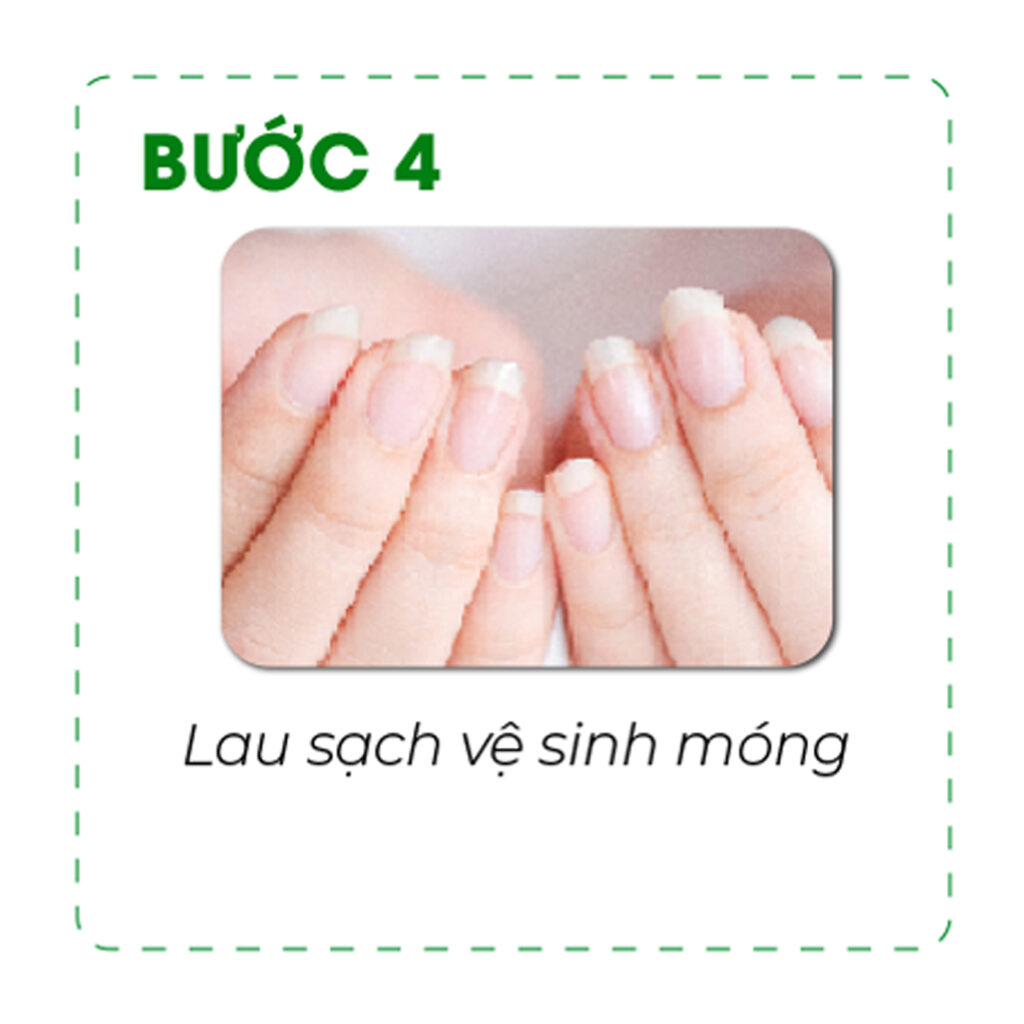Bước 5 - Vệ Sinh Và Dưỡng Ẩm Móng Sau Khi Phá Gel tại nhà