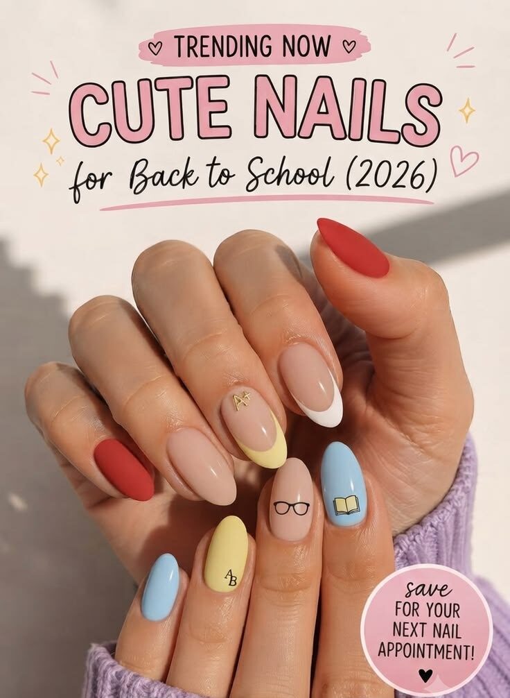 Mẫu nail đẹp mùa tựu trường