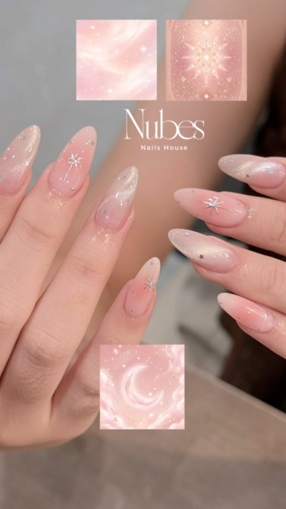 Mẫu nail 20/10 màu hồng pastel